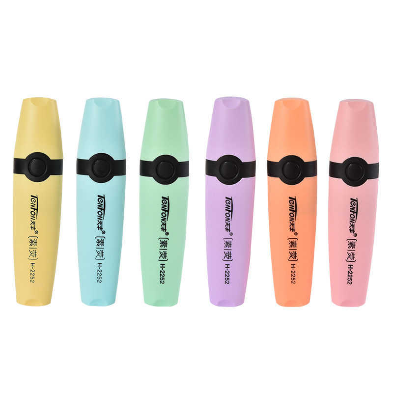 Pastel Highlighter Set Double Ended - Surligneurs de dessin oblique à tête