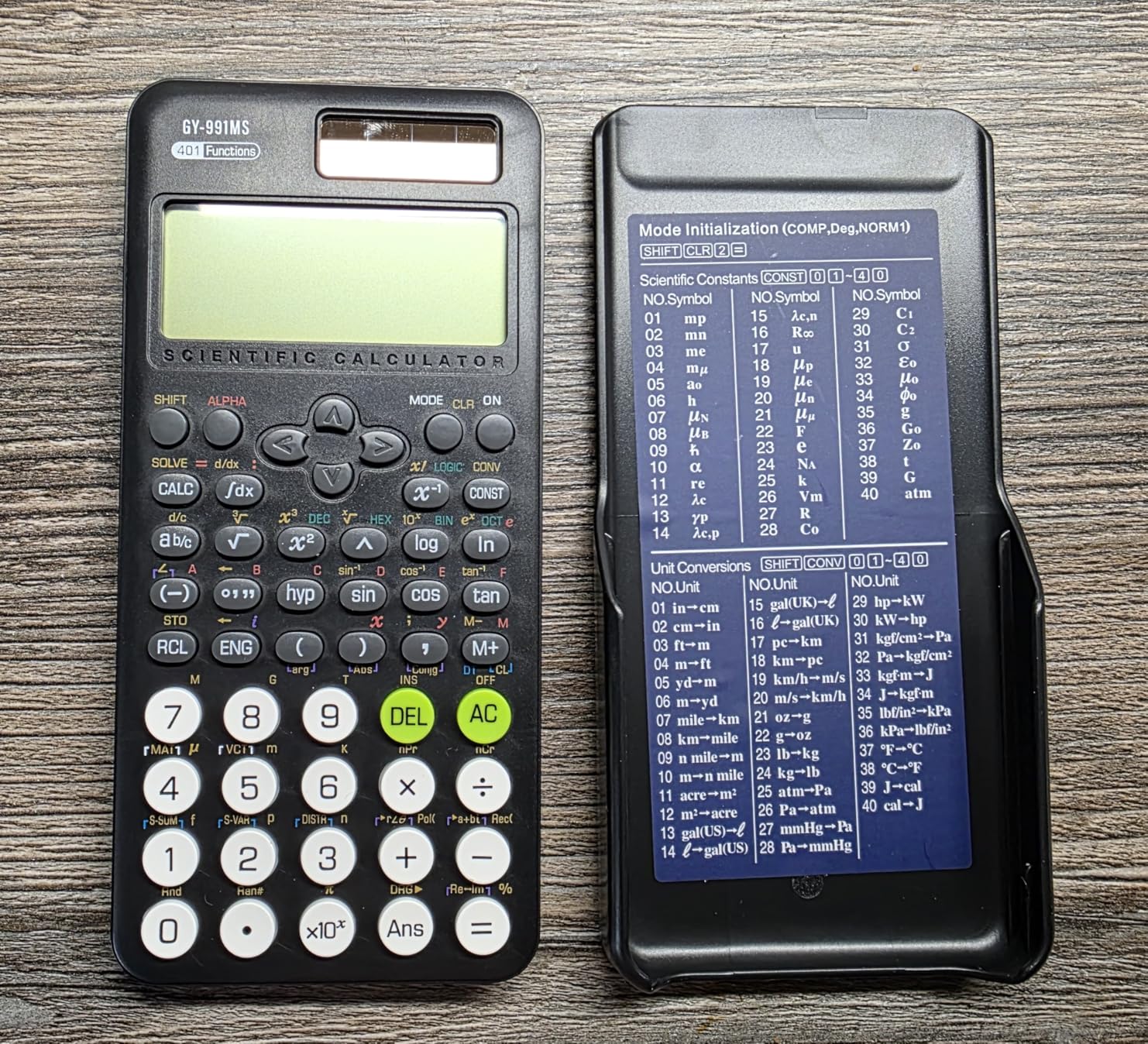 Scientific Calculator For Secondary School - Calculatrice scientifique scolaire 991MS 401 fonctions