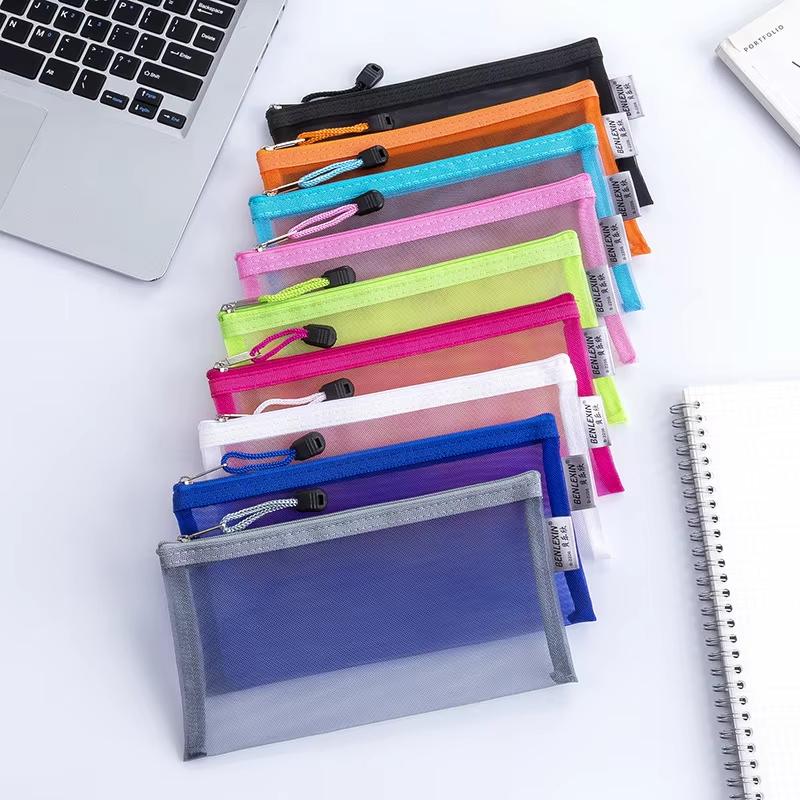 Clear Mesh Pencil Pouch For Exam - Nouvelle trousse à crayons en maille