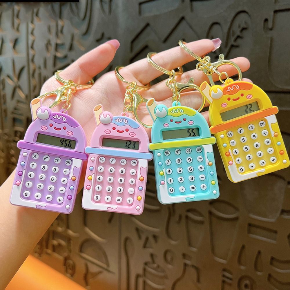 Scientific Calculator For Secondary School - Mini-calculatrice portable Kawaii, affichage à 8
