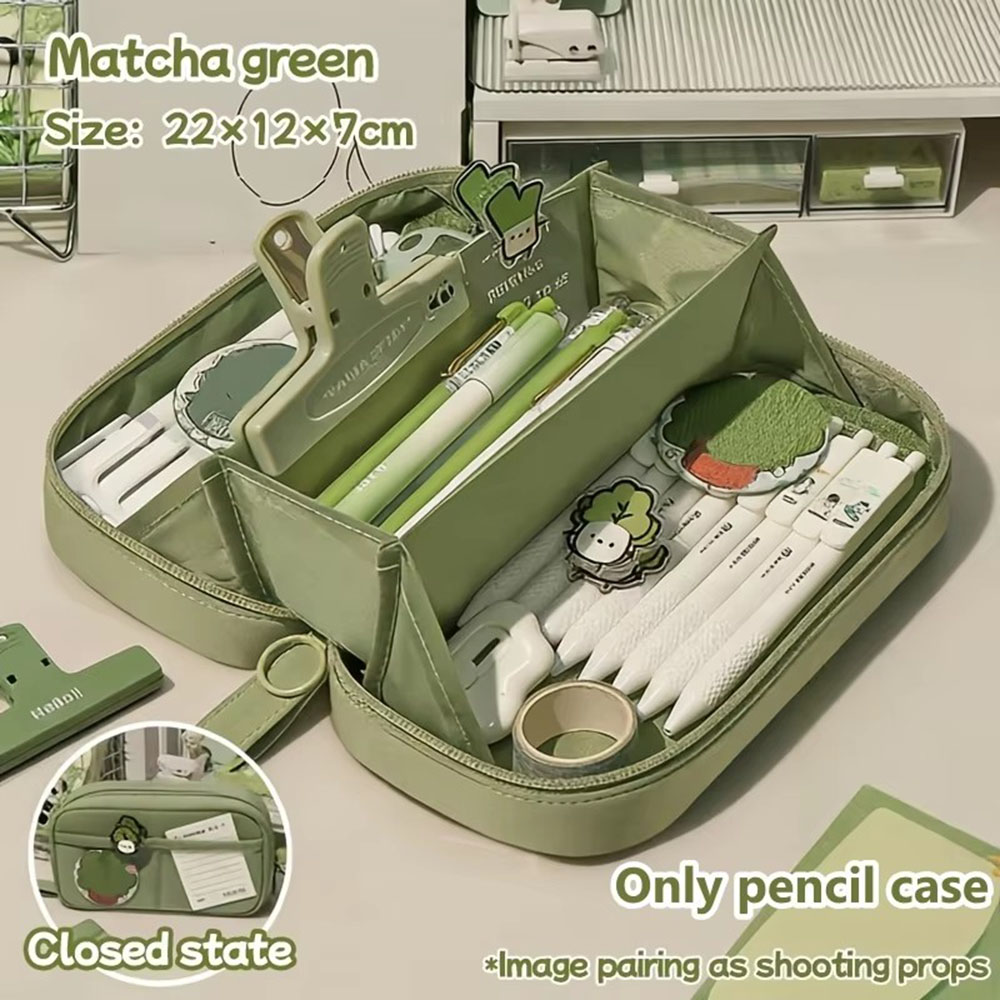Aesthetic Large Pencil Case Pouch - Trousse à crayons volcanique grande capacité,