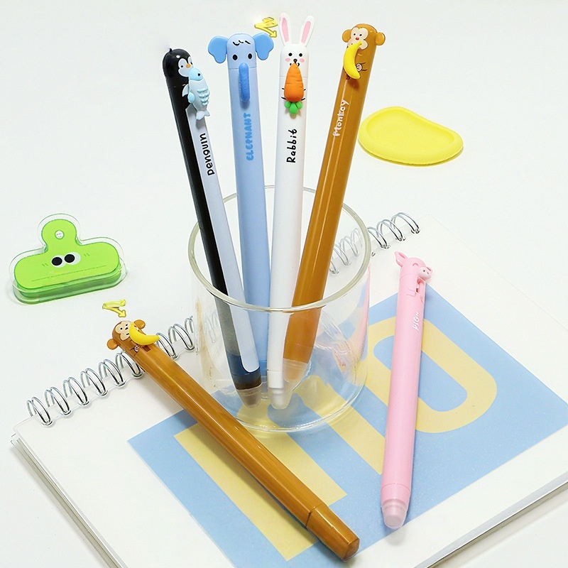 Retractable Eraser Pen Click - Stylos à bille effaçables fantaisie en