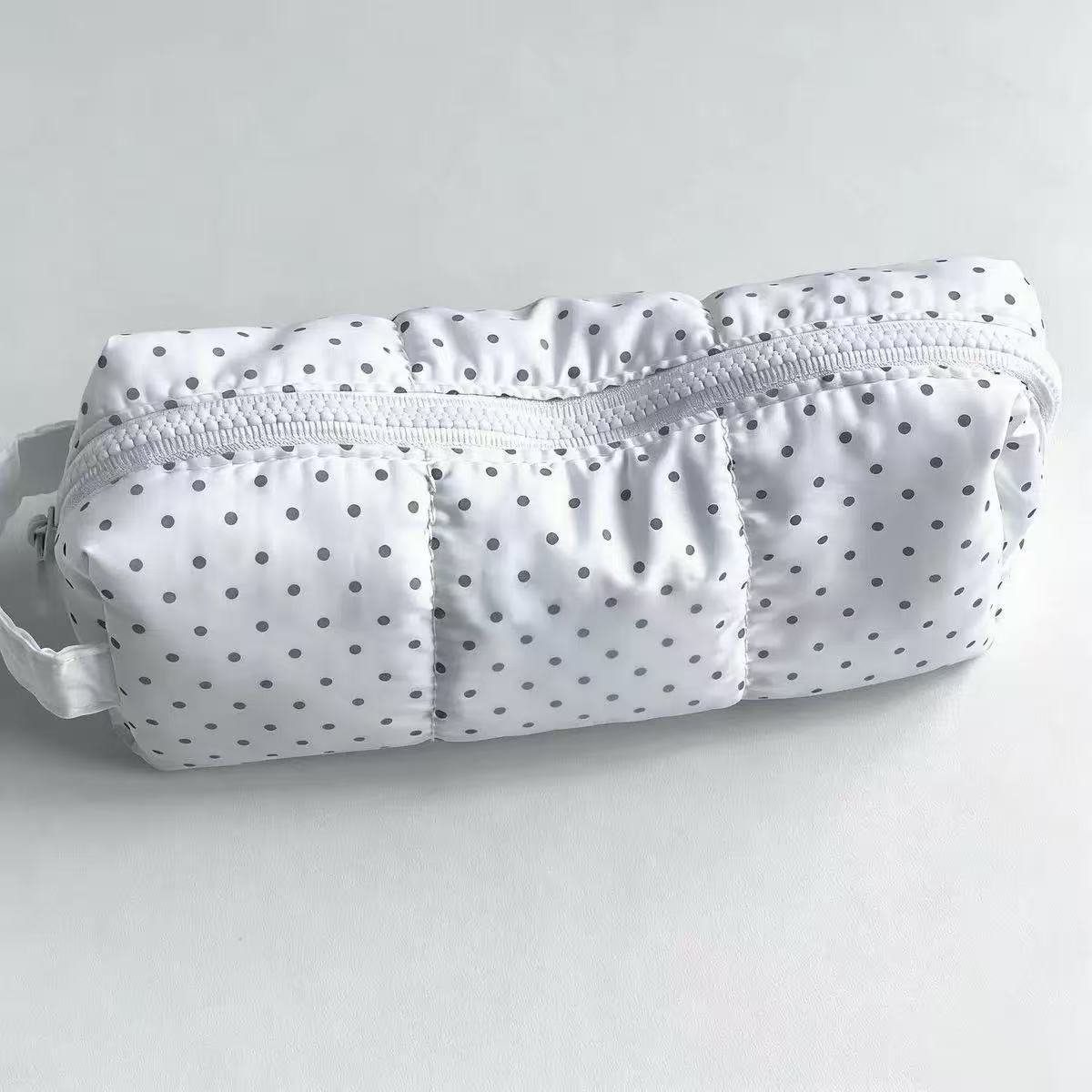 Aesthetic Large Pencil Case Pouch - Sac à crayons à pois, grande