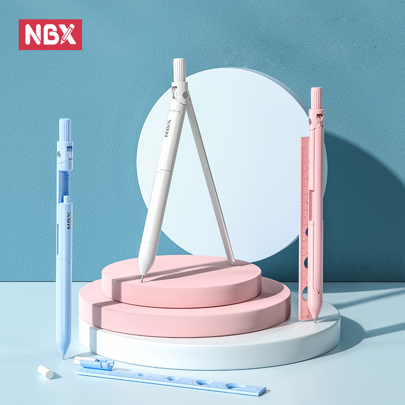 Math Geometry Set With Compass - NBX – compas, crayon, règle, outil