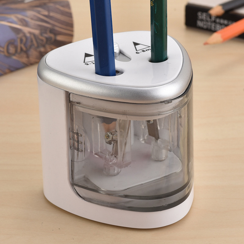 Electric Pencil Sharpener Usb - Taille-crayon automatique à deux trous, interrupteur