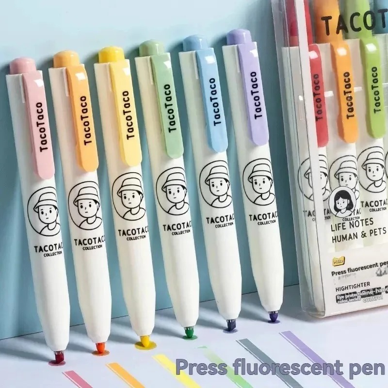 Stylos surligneurs Macaron de  - Pastel Highlighter Set Double Ended avis et prix