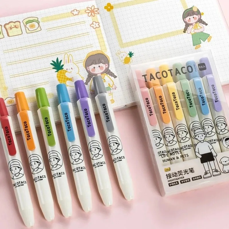 Stylos surligneurs Macaron de  - Pastel Highlighter Set Double Ended avis et prix