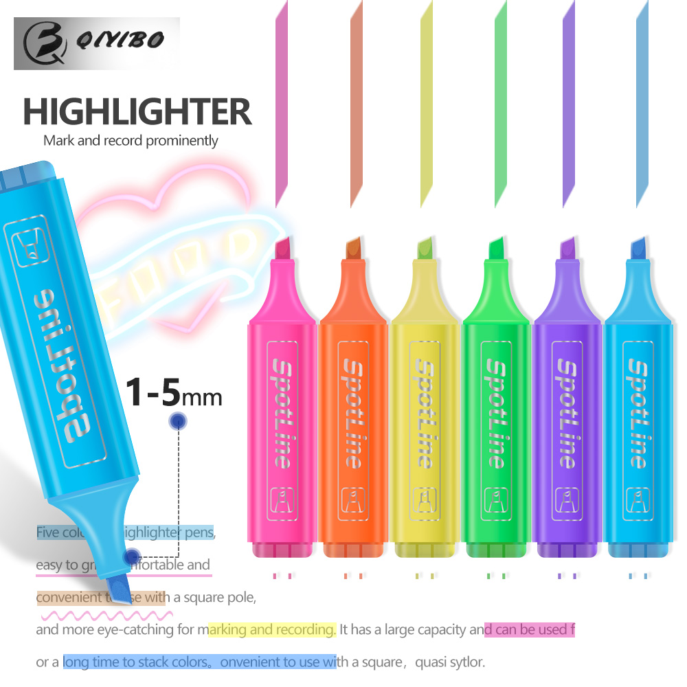 4/6 pièces/ensemble Pastel pla - Pastel Highlighter Set Double Ended avis et prix