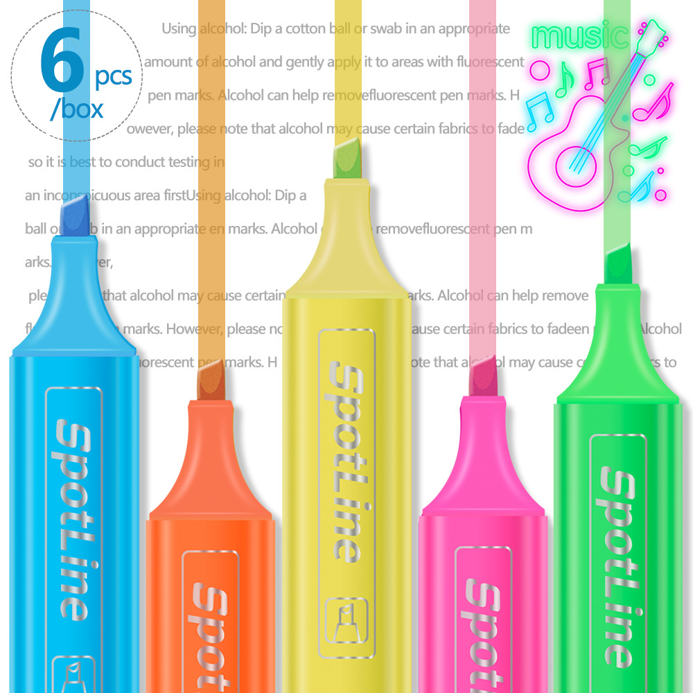 4/6 pièces/ensemble Pastel pla - Pastel Highlighter Set Double Ended avis et prix