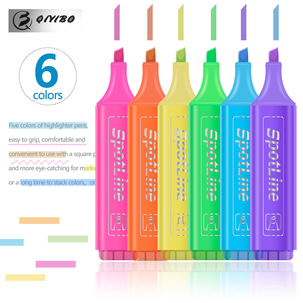 4/6 pièces/ensemble Pastel pla - Pastel Highlighter Set Double Ended avis et prix