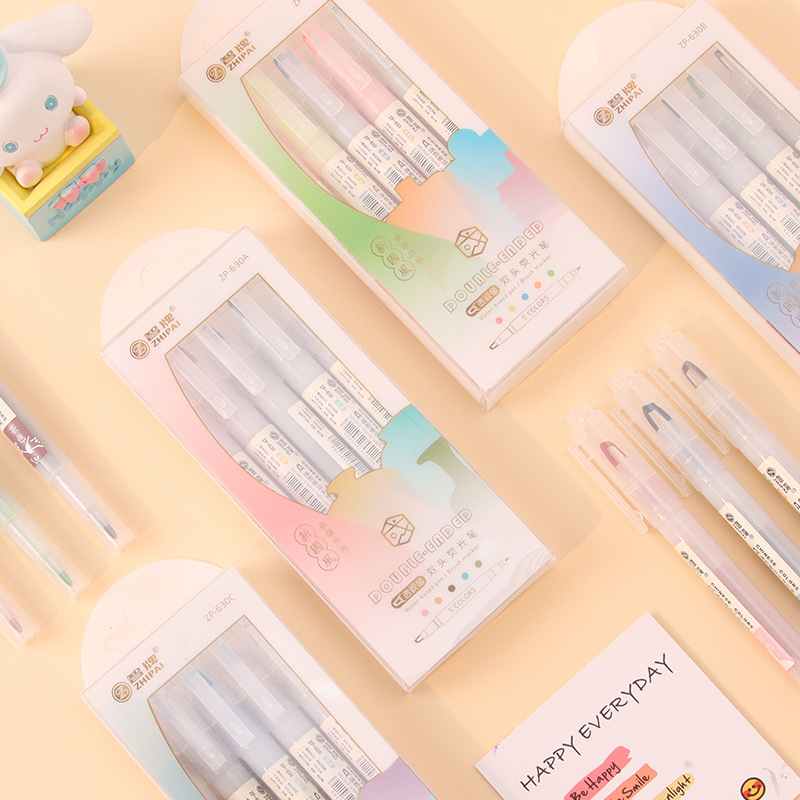 Stylos surligneurs à Double po - Pastel Highlighter Set Double Ended avis et prix