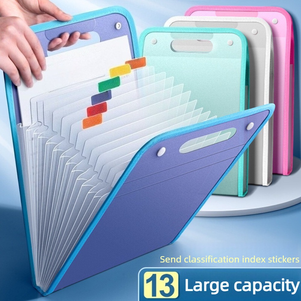 Porte-documents accordéon tran - Expandable Accordion File Folder 13 Pockets avis et prix