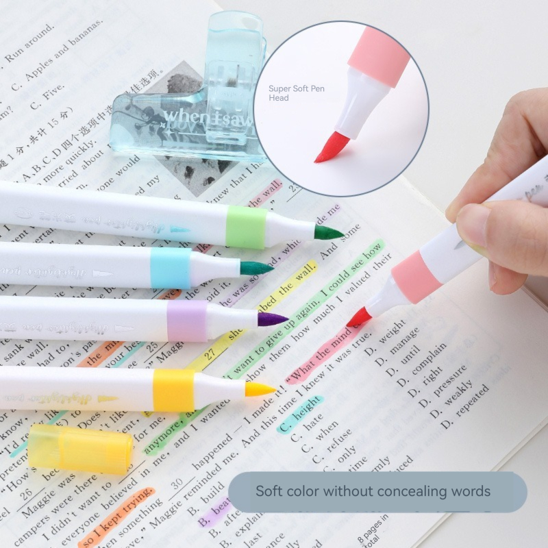 Ensemble de stylos surligneurs - Pastel Highlighter Set Double Ended avis et prix
