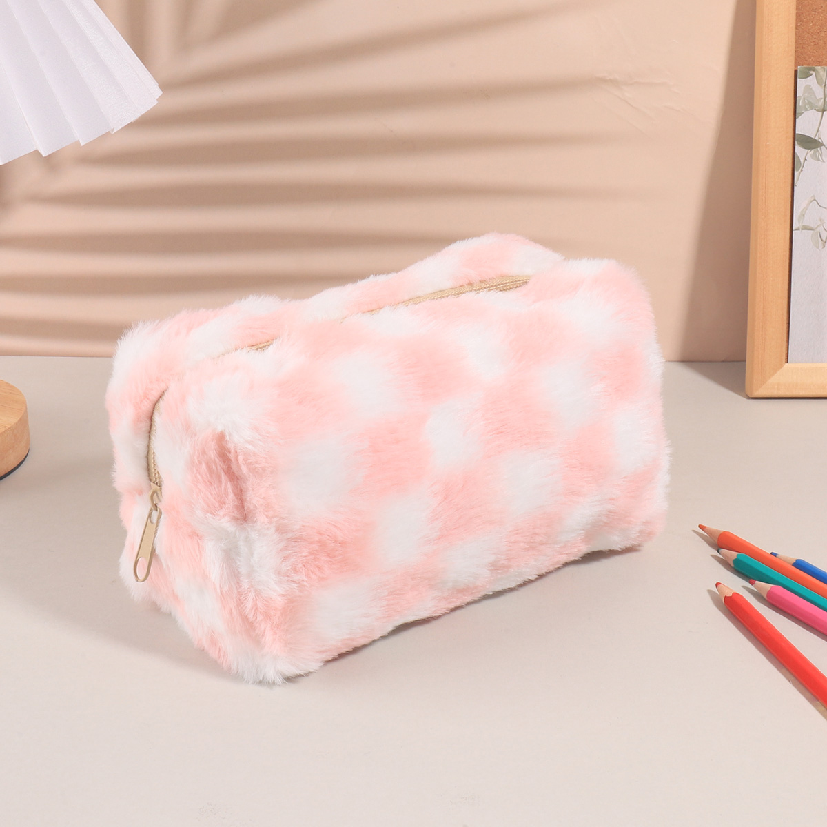 Étui à crayons coréen à carrea - Aesthetic Large Pencil Case Pouch avis et prix