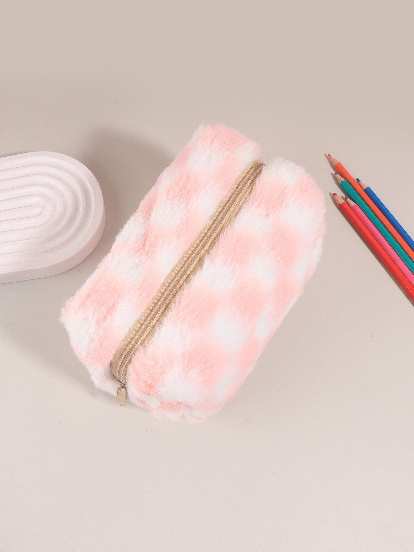 Étui à crayons coréen à carrea - Aesthetic Large Pencil Case Pouch avis et prix