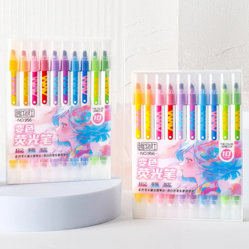 Ensemble de stylos surligneurs - Pastel Highlighter Set Double Ended avis et prix