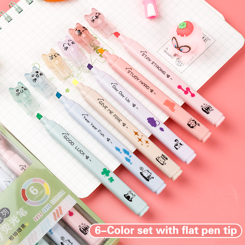 Surligneurs de couleur Pastel  - Pastel Highlighter Set Double Ended avis et prix