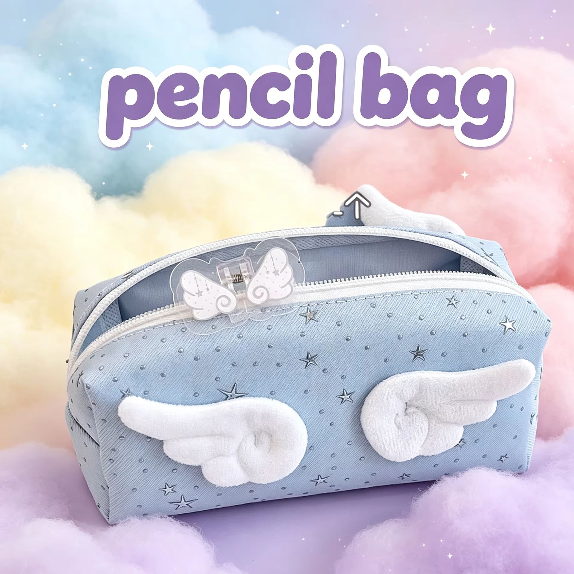 Trousse à crayons Angel Wings, - Aesthetic Large Pencil Case Pouch avis et prix