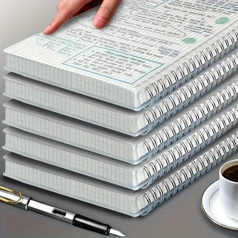 Bloc-notes à grille A5, carnet - Spiral Bound Grid Notebook A5 avis et prix