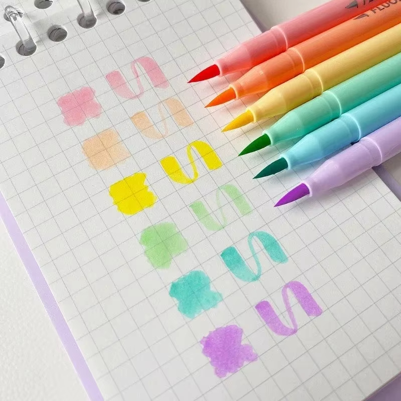 Ensemble de stylos fluorescent - Pastel Highlighter Set Double Ended avis et prix