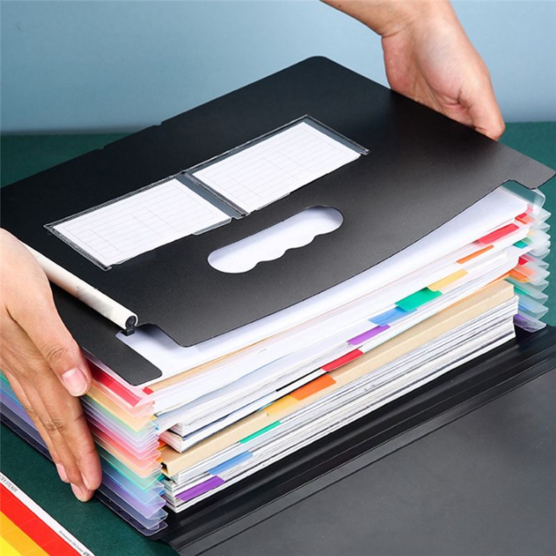 1 pièce, classeur extensible à - Expandable Accordion File Folder 13 Pockets avis et prix