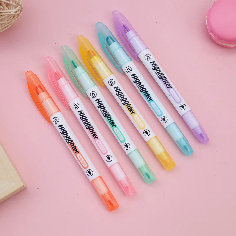 Surligneur à pointe de fenêtre - Pastel Highlighter Set Double Ended avis et prix