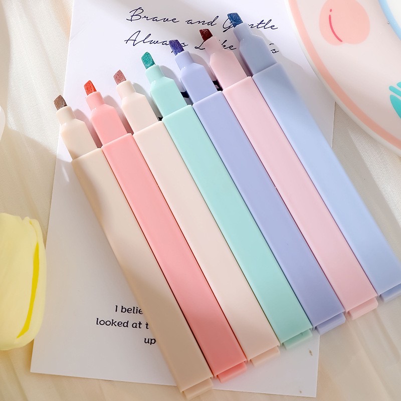 Ensemble de surligneurs Kawaii - Pastel Highlighter Set Double Ended avis et prix