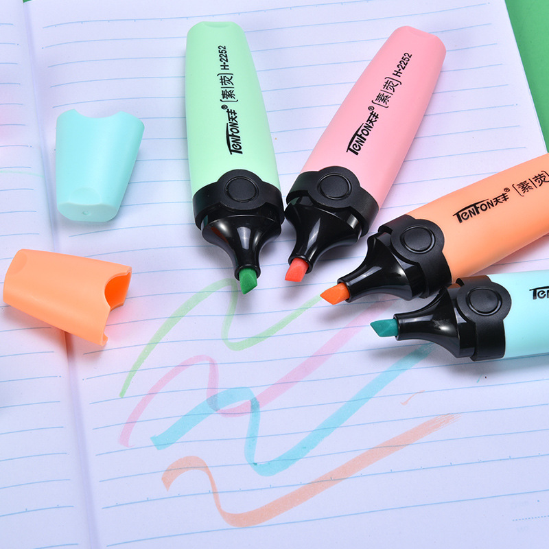 6 pièces/ensemble surligneur c - Pastel Highlighter Set Double Ended avis et prix