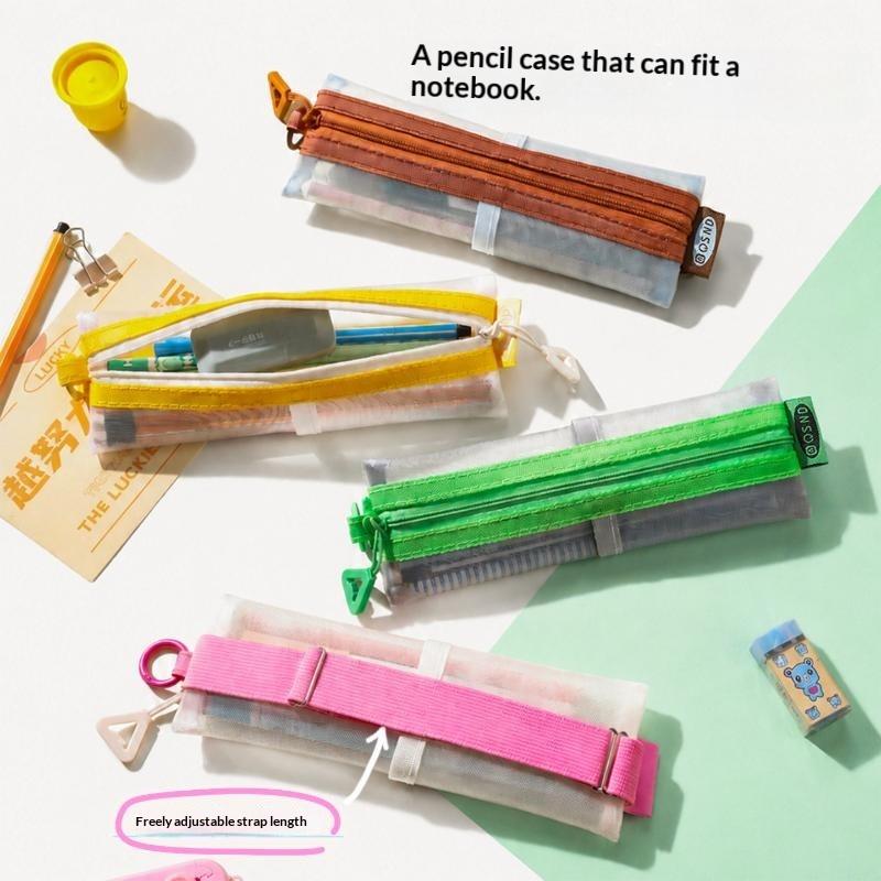 Pochette à crayons en maille t - Clear Mesh Pencil Pouch For Exam avis et prix