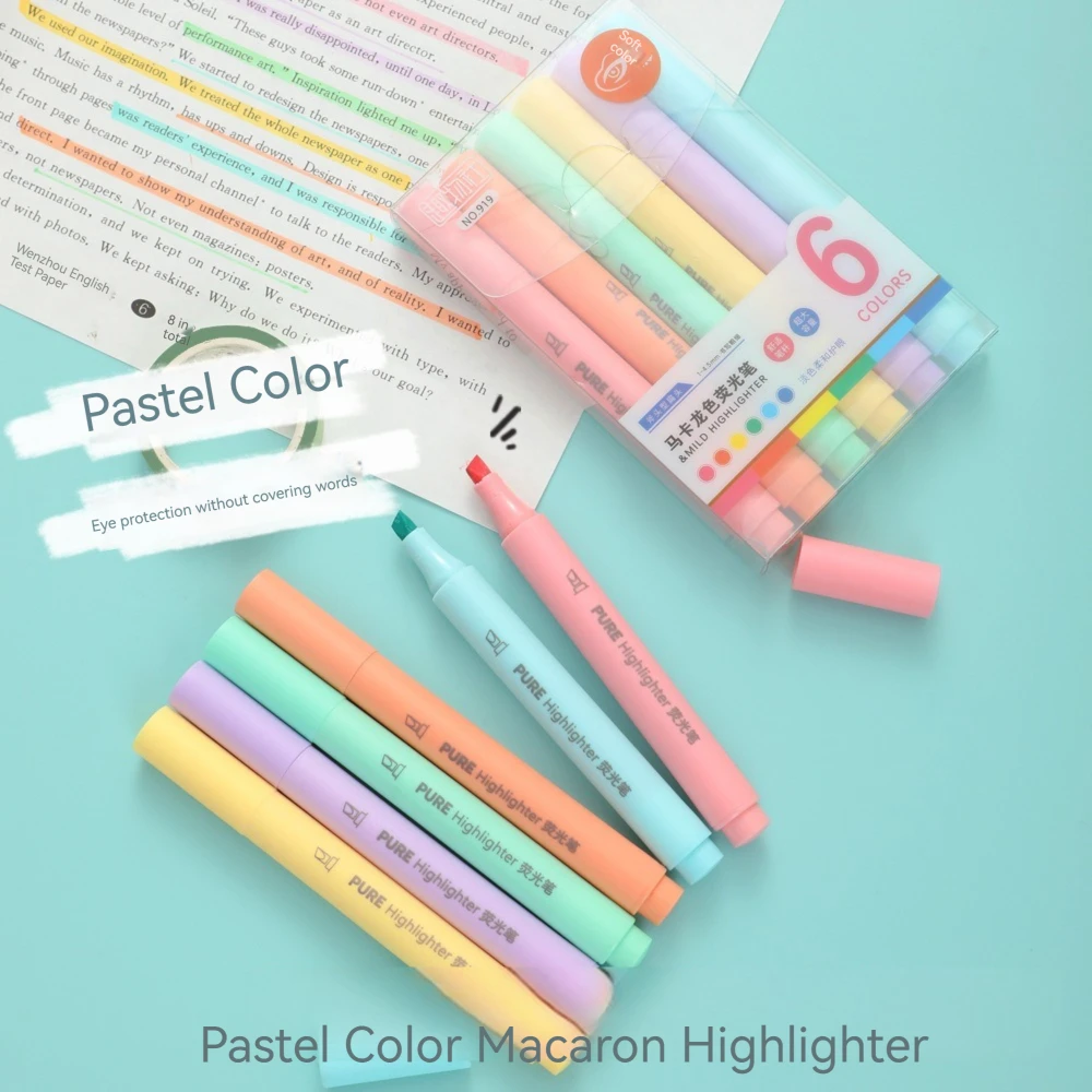 Stylos surligneurs Macaron de  - Pastel Highlighter Set Double Ended avis et prix