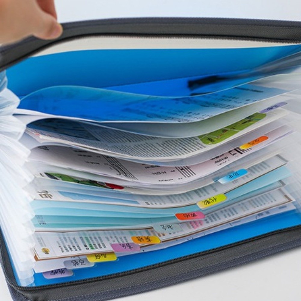 Porte-documents extensible à 1 - Expandable Accordion File Folder 13 Pockets avis et prix