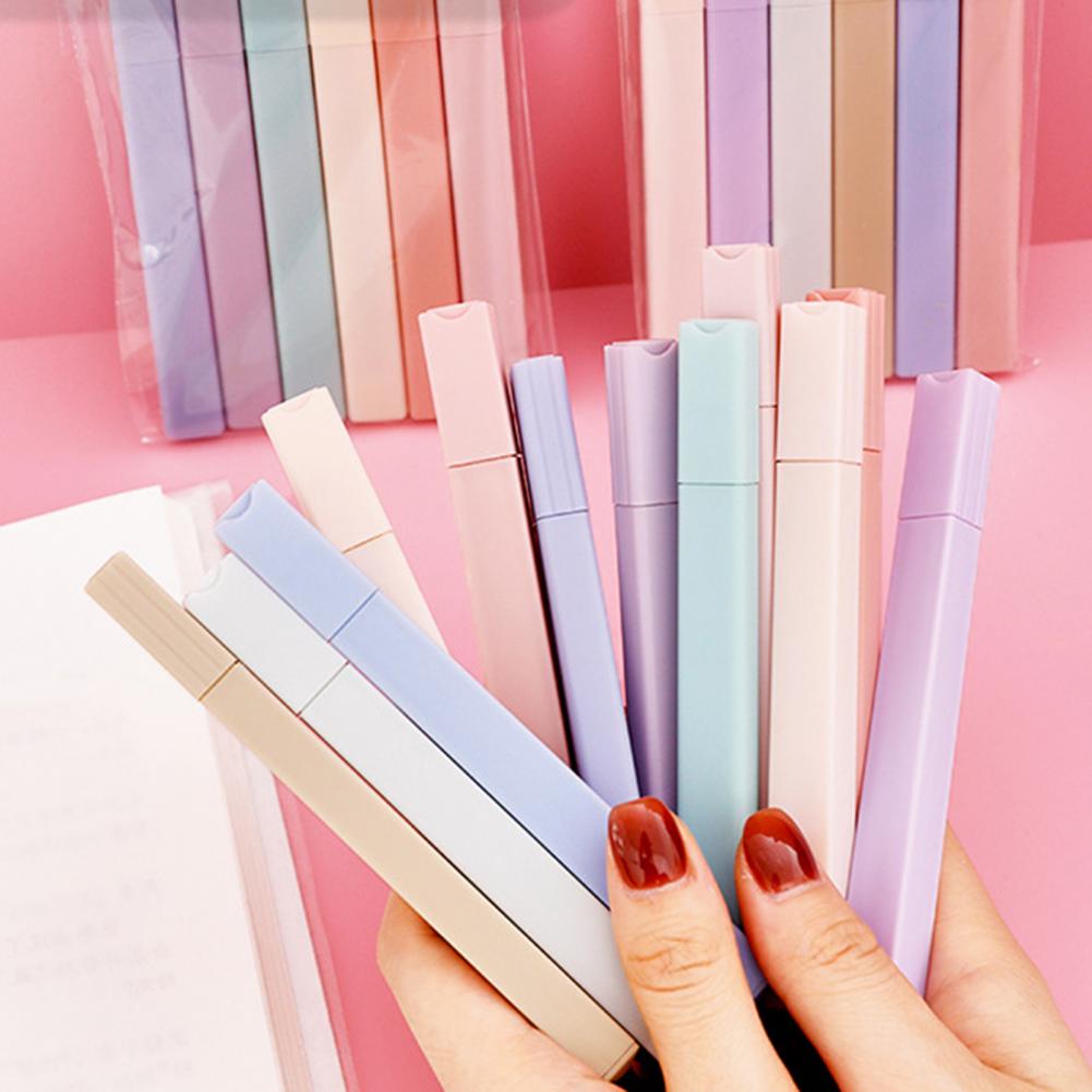 Surligneurs colorés 6 pièces,  - Pastel Highlighter Set Double Ended avis et prix