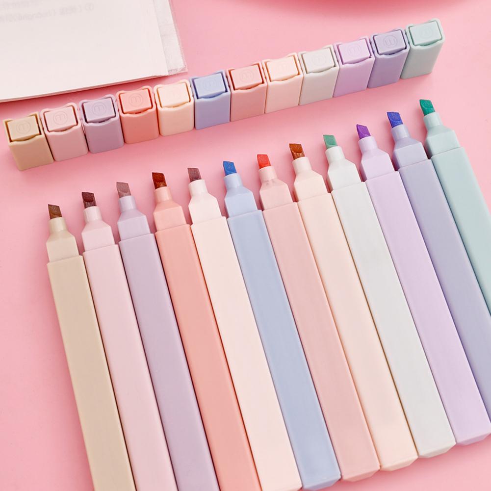 Surligneurs colorés 6 pièces,  - Pastel Highlighter Set Double Ended avis et prix
